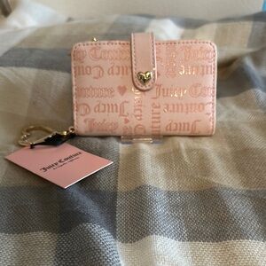 Juicy Couture Blush Pink Wallet with Heart Detail